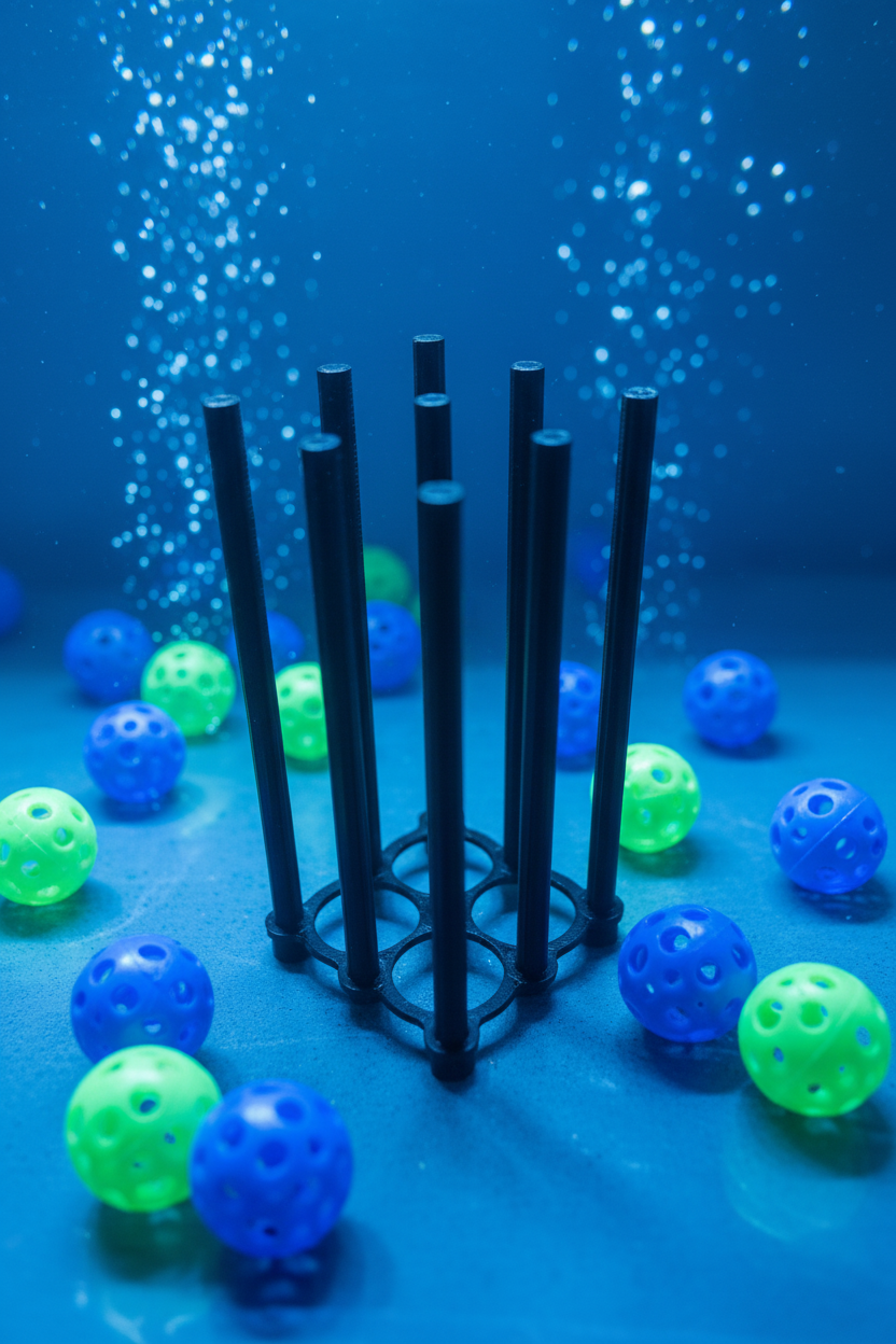 Maxspect / Mantis Bio-Sphere Bio-Ball Holder (3x3 Pegs) - Marine Safe PETG 3D Printed