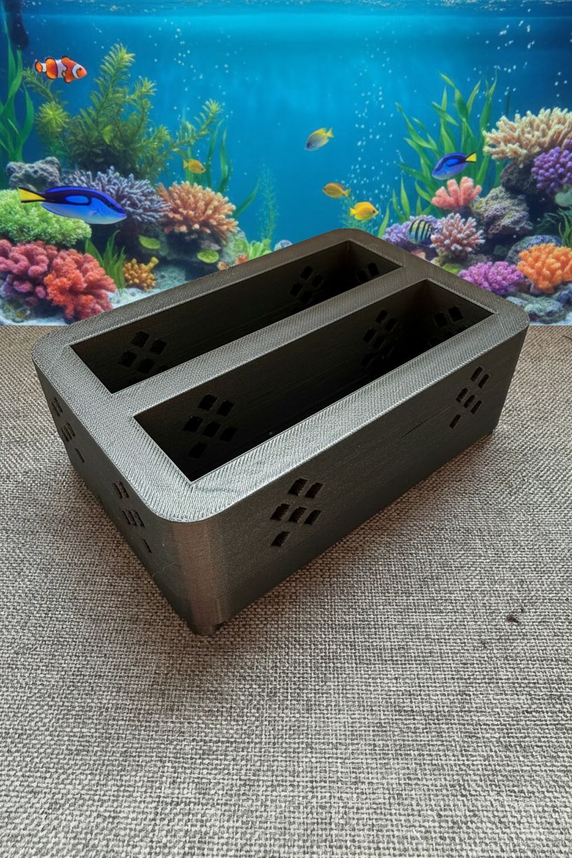 Maxspect Compatible Marine-Safe PETG Bio Block Holder for 2 Blocks - 3D Printed